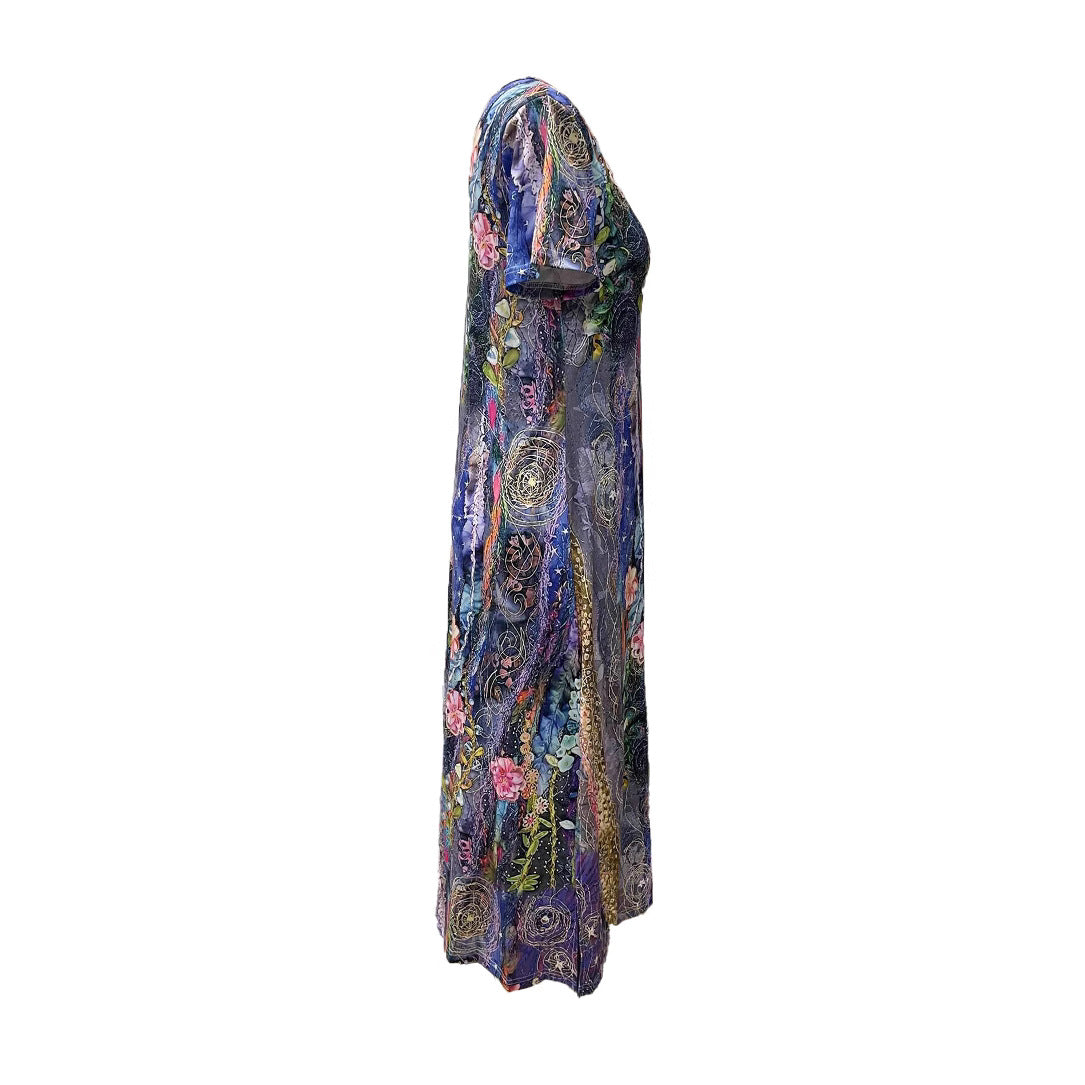 FLONIFY Sleeveless Print Casual Dress