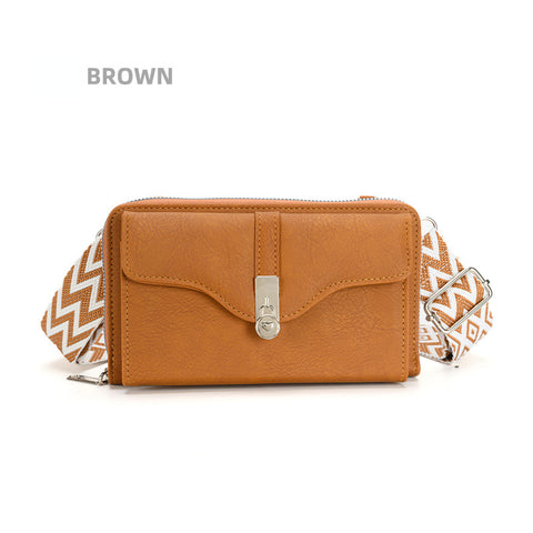Nouveau sac à bandoulière pour femmes sac de téléphone portable à large bande grande capacité petit sac carré M5010666 