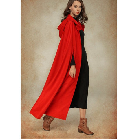 Fünffarbiger Kapuzenschal, verlängerter Halloween-Umhang, Cosplay-Mantel m300533 