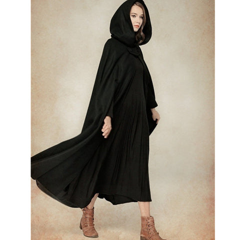 Fünffarbiger Kapuzenschal, verlängerter Halloween-Umhang, Cosplay-Mantel m300533 