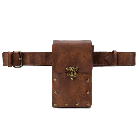Mini sac banane rétro européen et américain pour téléphone portable, idéal pour le sport en plein air, m3331141
