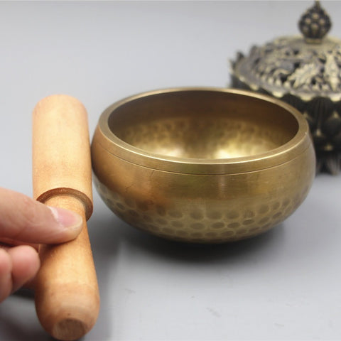 Bol chantant en cuivre fait main au Népal, bol sonore Bouddha, bol de yoga, bol de méditation, bol de Sutra tournant, thérapie sonore SPA m3331267 