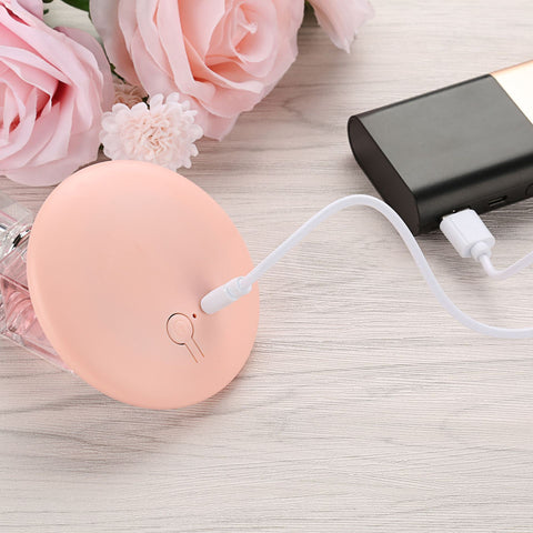 Miroir cosmétique rond à LED avec lampe, rechargeable par USB, m3330715
