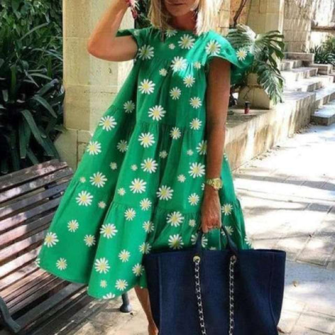 Women's Sweet Holiday A- line Dress M300179