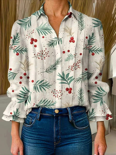 Women's creative fashion floral shirt m302729