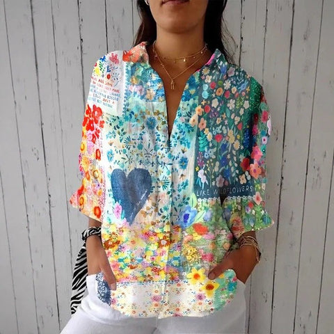Women's shirt 3D digital print top m302789