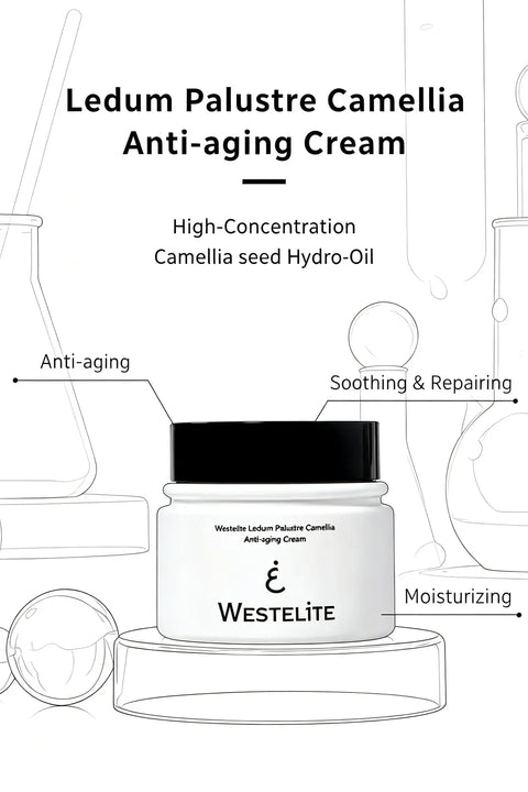 Westelite Anti-aging Cream with Ledum Palustre and Camellia Japonica Oil, 1.7 Oz