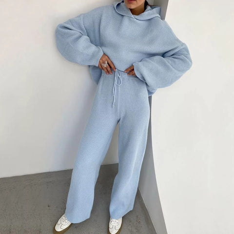 autumn and winter women's clothing new fashion sports sweater set two-piece set m301813