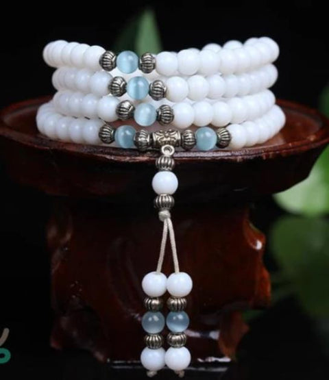108 Pulverkristallarmbänder, Halskette Lotusanhängerarmband Buddha-Perlenkette m3331299
