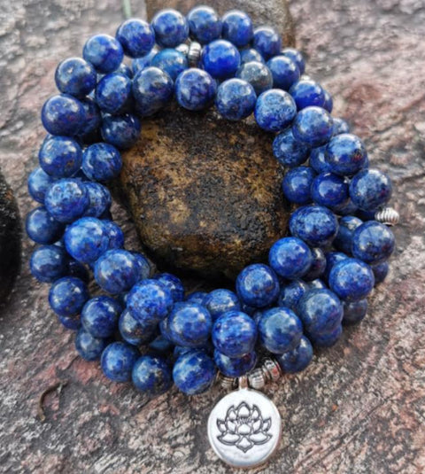 108 Pulverkristallarmbänder, Halskette Lotusanhängerarmband Buddha-Perlenkette m3331299