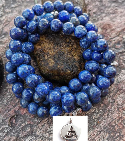 108 Pulverkristallarmbänder, Halskette Lotusanhängerarmband Buddha-Perlenkette m3331299