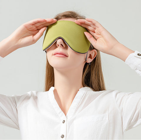 Masque pour les yeux en soie glacée pour femme avec oreilles pendantes, masque pour les yeux respirant double face chaud et frais, masque pour les yeux de sommeil bloquant la lumière extérieure, m3330671 