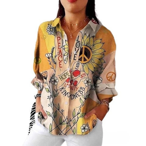 Women's shirt 3D digital print top m302789