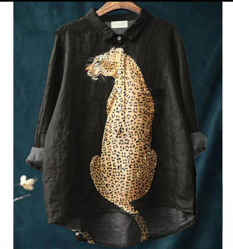 T-shirt ample à col ras du cou pour femme, grande taille, décontracté, imprimé, m301279 