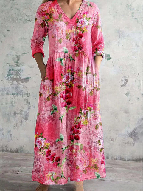 3D print summer urban casual loose dress women m301037
