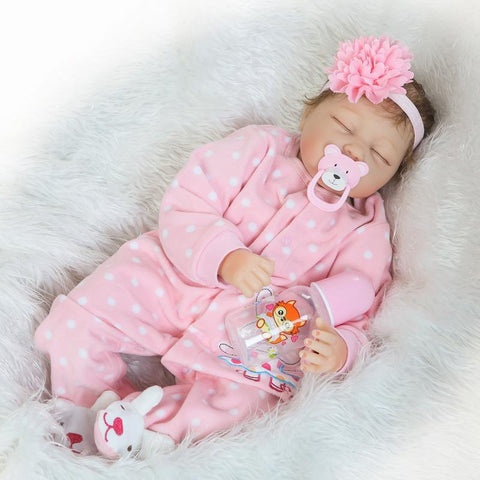 NPK simulation soft rubber cute cloth body doll m3331134