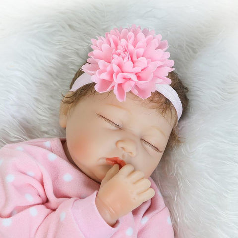 NPK simulation soft rubber cute cloth body doll m3331134
