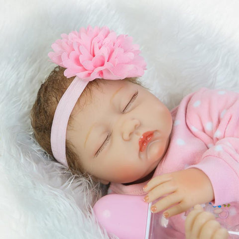 NPK simulation soft rubber cute cloth body doll m3331134
