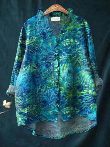 T-shirt ample à col ras du cou pour femme, grande taille, décontracté, imprimé, m301365 