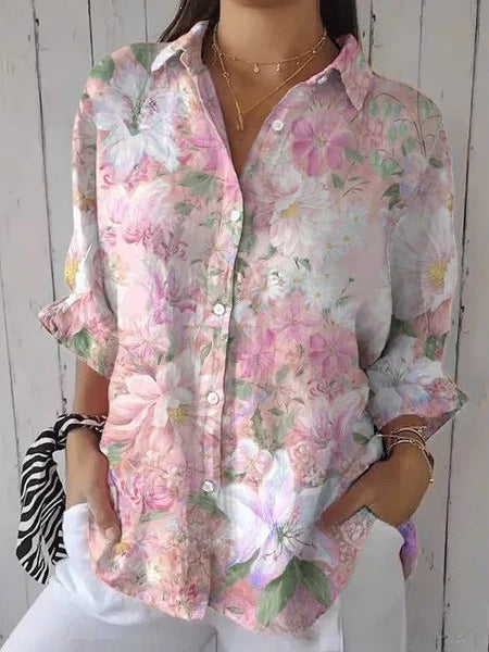 Women's creative fashion floral shirt m302729