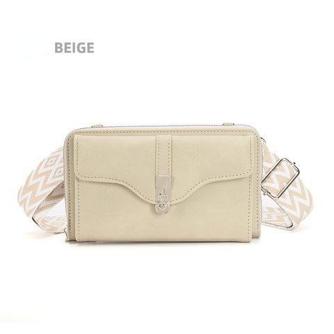 Nouveau sac à bandoulière pour femmes sac de téléphone portable à large bande grande capacité petit sac carré M5010666 