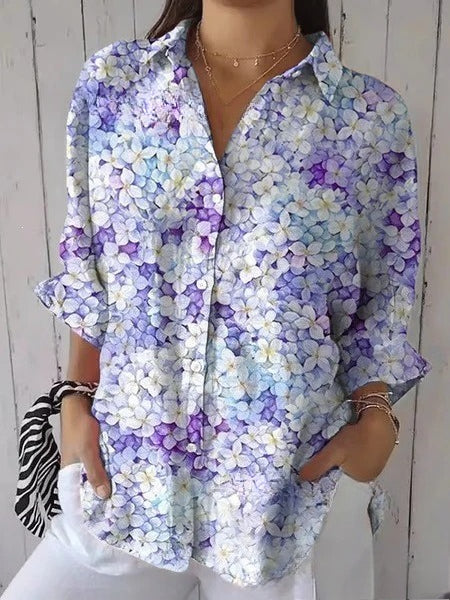 Women's creative fashion floral shirt m302729