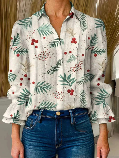 Women's creative fashion floral shirt m302729