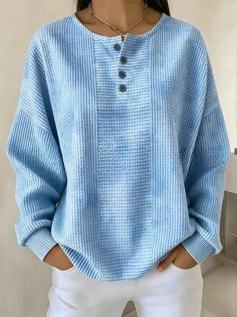 3D digital printing four-button stand-up collar T-shirt women's m303206-2