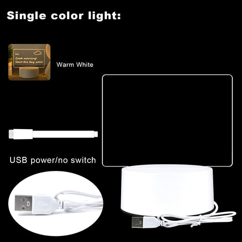 Beleuchtete Message Board Kreative USB-Plug-in-Nachttischlampe m3330905 