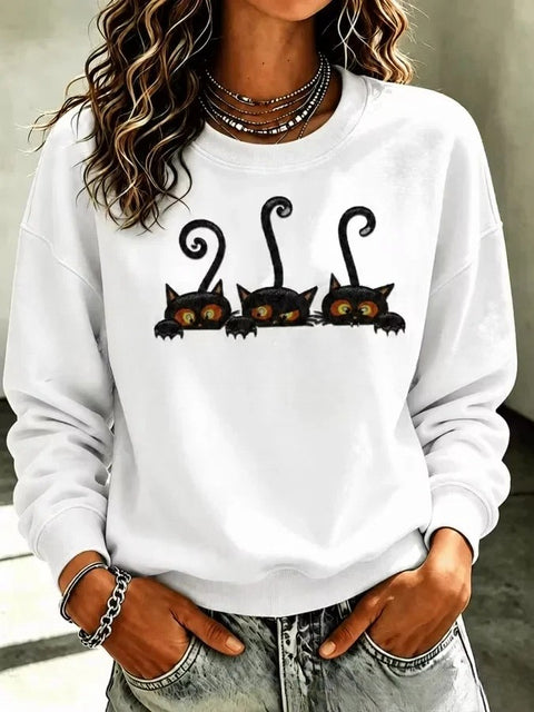 Autumn and winter crew neck 3D printed long-sleeved comfortable casual sweater FF303435 03