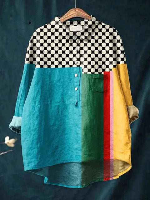 Lässiges Damen-T-Shirt mit Rundhalsausschnitt und lockerem Druck in großen Größen m301276 
