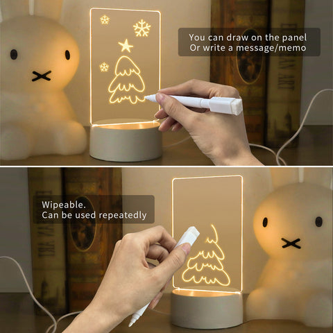 Beleuchtete Message Board Kreative USB-Plug-in-Nachttischlampe m3330905 