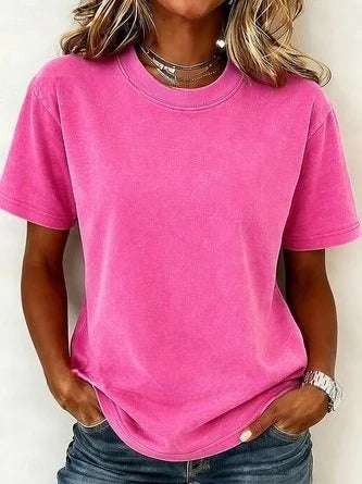 Loose T-shirt women's crew neck top m303073
