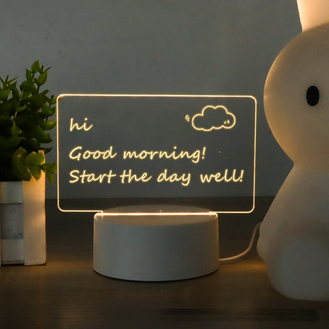 Beleuchtete Message Board Kreative USB-Plug-in-Nachttischlampe m3330905 