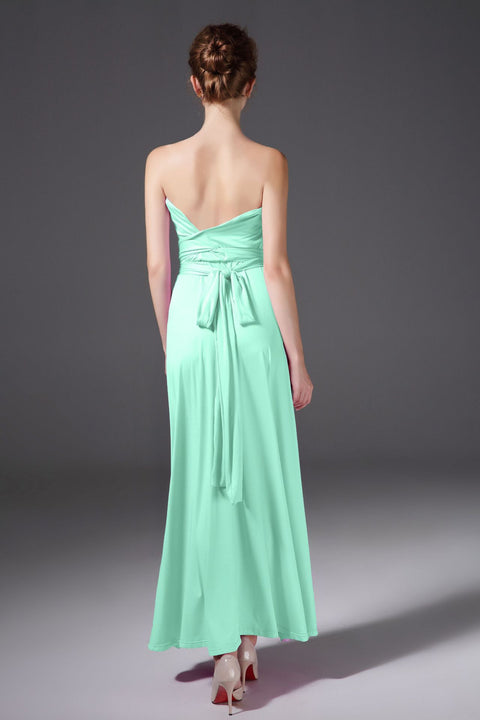 Explosive multi-wearing method multi-rope cross backless sexy bandage dress long dress dress m301601