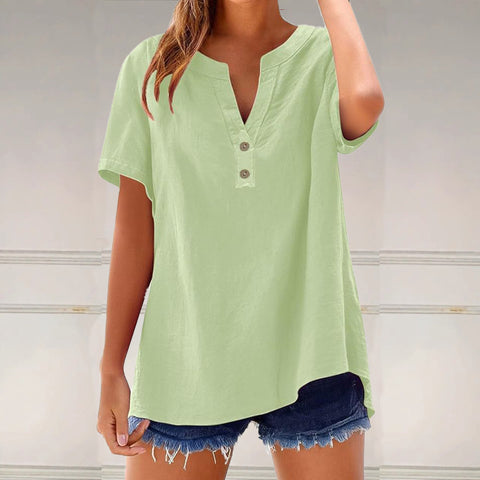 Casual shirt damen mode baumwolle und leinen vielseitig top m301204 