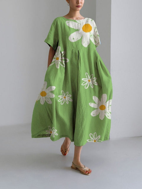 3D imitation cotton pull frame craft women's pendulum dress m301038