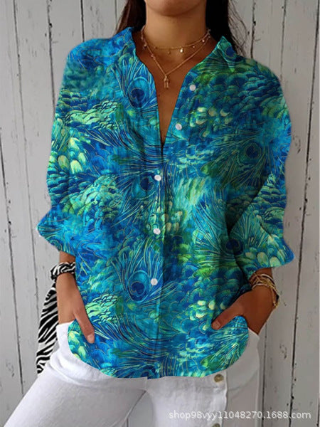 Women's shirt 3D digital print top m302789