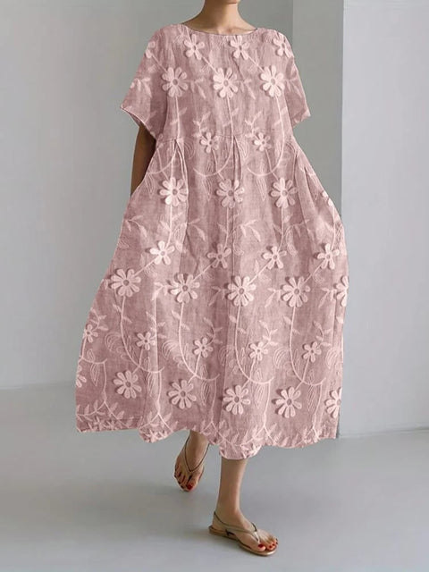 3D digital printing women's casual fashion plus size short-sleeved dress m302781