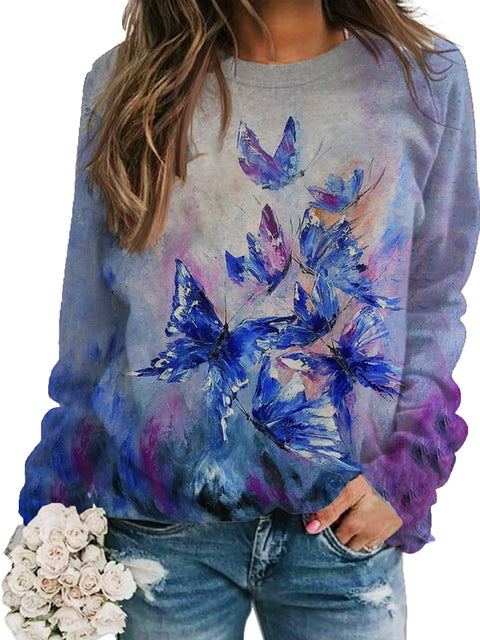 3D digital printing European and American women pullover casual urban shoulder plugs m302123