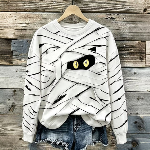 Autumn and winter crew neck 3D printed long-sleeved comfortable casual sweater FF303435 02