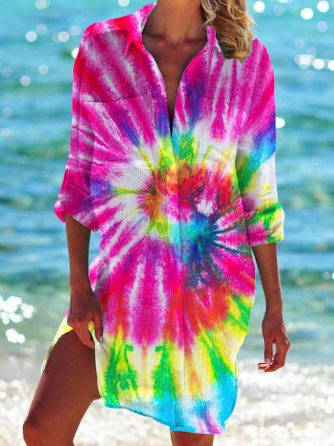 Veste de bikini, maillot de bain, cardigan, chemise de plage imprimée pour femme, m301274 
