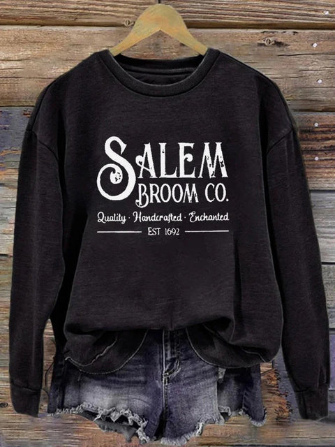 Halloween Printed Shoulder Casual Crew Neck Women's Sweater M800003