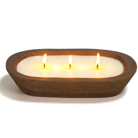 Bougie parfumée d'intérieur plateau à bûches m3331223