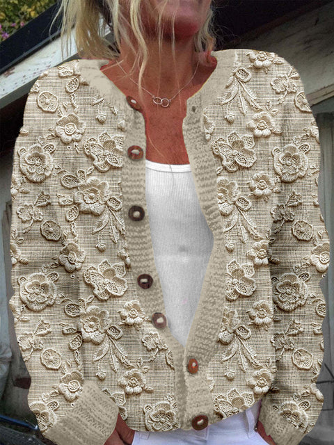 New cardigan knitted jacket women's clothing early spring and autumn source work m301722