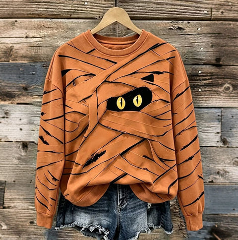 Autumn and winter crew neck 3D printed long-sleeved comfortable casual sweater FF303435 02