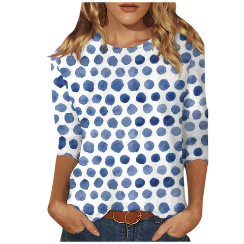 Einfarbiges T-Shirt mit Rundhalsausschnitt und Aufdruck m300770 
