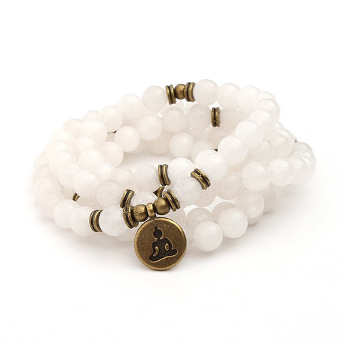8Mm new Amazon bracelet 108 Buddha beads lotus multi-circle bracelet tree of life pendant item sweater chain m3331309