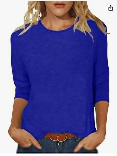 Einfarbiges T-Shirt mit Rundhalsausschnitt und Aufdruck m300770 