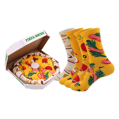 Pizza socks pizza cotton socks, creative fashion couple Christmas gift FF3332063
